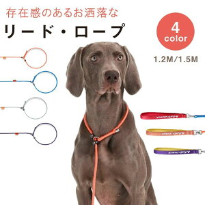 【大人気商品】犬用リード 首輪 リード一体型頑丈 ナイロン製 アウトドアトレーニング訓練用調節可能スリップリード回転カン絡まりにくいペットペットグッズ 散歩用1.2m 1.5m 頑丈小型犬用