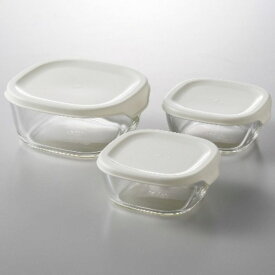 ＜HARIO＞耐熱ガラス製 保存容器3個セット人気 おすすめ キッチン用品 キッチン小物 キッチン雑貨 キッチンツール 便利グッズ
