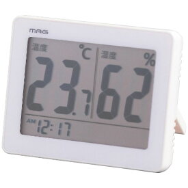 ＜MAG＞デジタル温度湿度計人気 おすすめ 時計 壁掛け時計 置き時計 クロック
