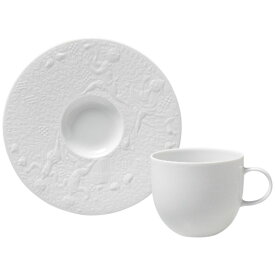 ＜ローゼンタール＞魔笛ホワイトコーヒーカップ＆ソーサー人気 おすすめ 食器 陶器 洋陶器 テーブルウェア 洋皿