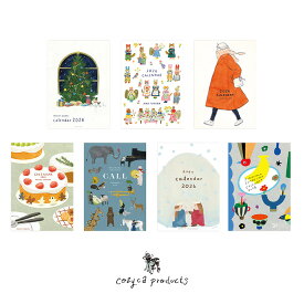 【15日24H限定！楽天カード利用で最大P6倍】カレンダー 2026 A4サイズ 切り離しタイプ コジカプロダクツ Cozyca Products 浅野みどり Subikiawa. Aiko Fukawa 日下明 福岡麻利子 ネクタイ 藤巻佐有梨 壁掛け アート 1枚ずつ おしゃれ かわいい 絵画 ポスター