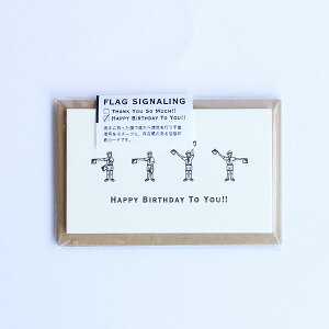 KNOOPWORKS Nm[v[NX M FLAG SIGNALING ŃJ[h THANK YOU bZ[WJ[h HAPPY BIRTHDAY CARD-FLAG TL[ 肪Ƃ a߂łƂ