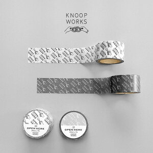 KNOOPWORKS Nm[v[NX }XLOe[v }Xe  25mm 2.5cm OPEN HERE 104 zCg 123 O[ bsO X   