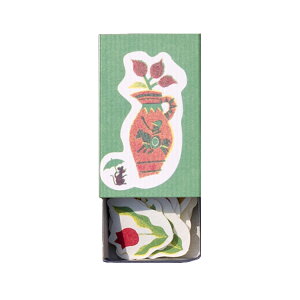 【30日24H限定!楽天カード利用で最大P6倍】倉敷意匠 Classiky 夜長堂 マッチ箱のシール おしゃれさん おとぎの国 こけしちゃん シール ステッカー マッチ箱 かわいい おしゃれ ギフト プレゼン