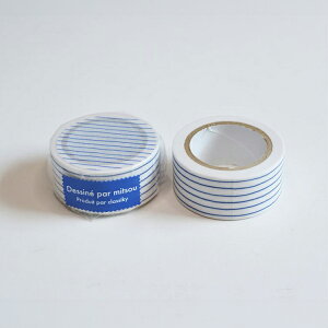 【30日24H限定!楽天カード利用で最大P6倍】倉敷意匠 Classiky mitsou マスキングテープ 水玉 縞 格子 レッド ブルー 奥村麻利子 マステ 和紙 コラージュ カード 手紙 手帳 かわいい おしゃれ ギフ