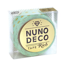 【ポイントアップ＆店内最大50％OFF!】NUNODECO 布製テープ 布デコテープ 布デコ ヌノデコ リッチドット かわいい お名前シール お名前テープ デコレーションテープ NDECO-TAPE-RICHDOT 手芸用品 手芸材料 子供 ギフト