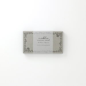}Ŏ OEDA LETTERPRESS Memo card J[h Noble black bronze silver m[u ubN uY Vo[   莆 ^[  bZ[WJ[h ň Mtg