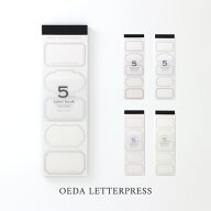 【15日24H限定！店内全品ポイントアップ中】大枝活版室 OEDA LETTERPRESS 5 frame label book ラベルブッ…