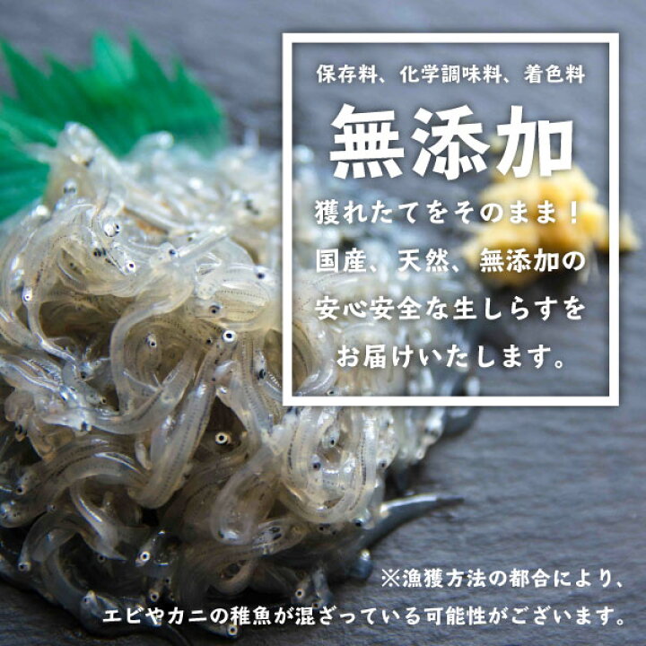 楽天市場 北限の 生しらす お刺身用 0ｇ 100ｇ 2ｐ 送料無料 最も北で水揚げされる 宮城県 閖上産 無添加 無着色 刺身 海鮮丼 おつまみ シラス 北限のシラス 北限のしらす 冷凍 魚のおんちゃま 楽天市場店