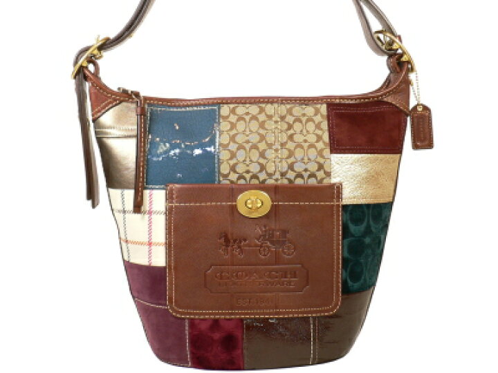 楽天市場】COACH/コーチ ホリデーパッチワーク ブリーカーダッフル 