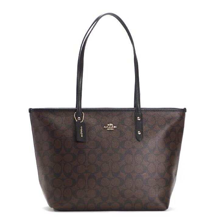 楽天市場】COACH/コーチ シグネチャー シティー ジップトップ トート 