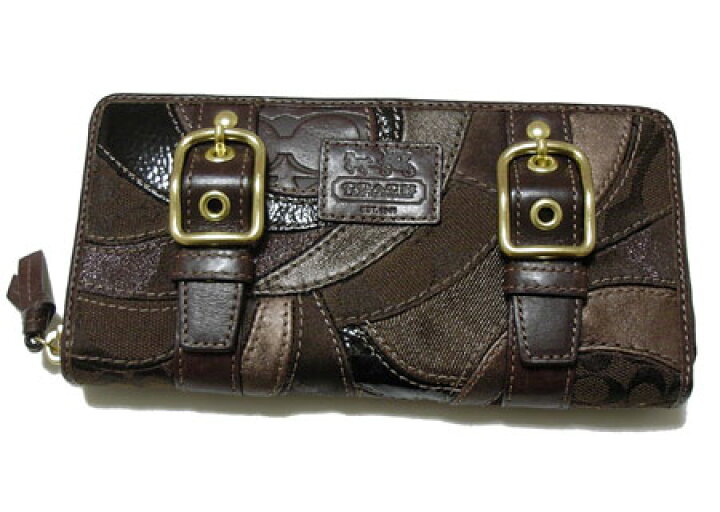 楽天市場】【超レア】COACH/コーチ パッチワーク ラウンドファスナー長 