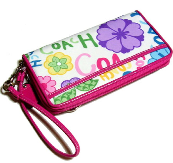 楽天市場】COACH/コーチ デイジーフローラル ラウンドファスナー長財布 