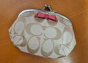 【超レア】COACH/コーチ　シグネチャー ボウ リボンがま口コインケース　F64180SIGPK【ラッピング無料】【楽ギフ_包装…