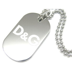 D&G/ドルチェ＆ガッバーナ D＆Gロゴ ドッグタグ　ボールチェーンネックレス シルバー DJ00016 【Luxury Brand Selection】【メンズ ギフト】【ラッピング無料】【楽ギフ_包装】