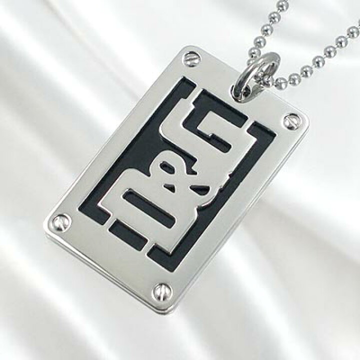 楽天市場】D&G/ドルチェ＆ガッバーナ D&Gロゴプレートネックレス  