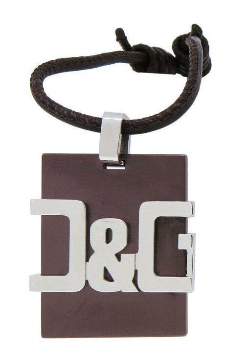 楽天市場】D&G/ディーアンドジー D＆Gロゴプレート レザー ネックレス 