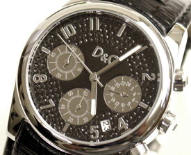D&G TIME ドルチェ＆ガッバーナSANDPIPERクロノグラフ時計 DW0259 ブラック【ラッピング無料】【楽ギフ_包装】