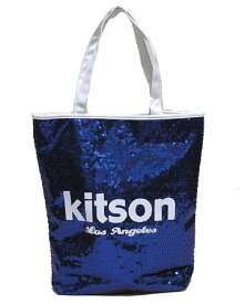 KITSON/キットソン　スパンコールトートバッグ NAVY/WHITE 【Luxury Brand Selection】【ラッピング無料】【楽ギフ_包装】