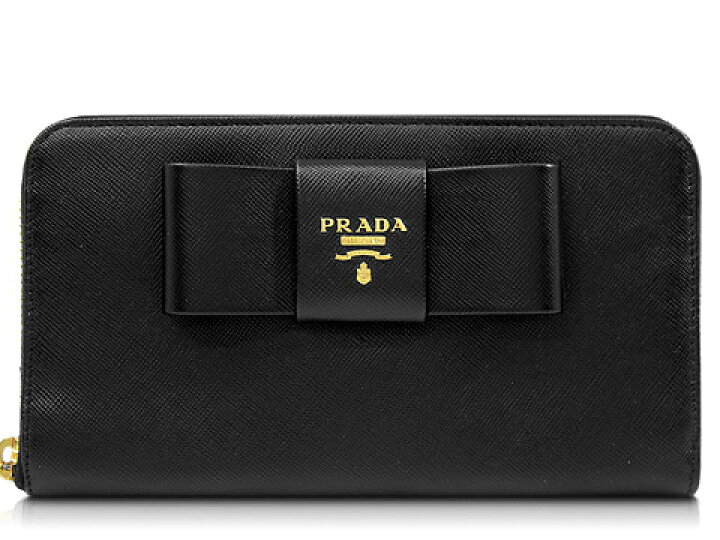 楽天市場】PRADA/プラダ リボンラウンドファスナー長財布 1M0506  