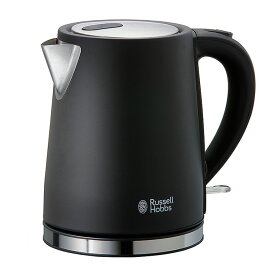 【期間限定クーポン利用で6,300円】ラッセルホブス ケトル Russell Hobbs ベーシックケトル 1.0L 7013JP 7013JP-BK / Basic Kettle 電気ケトル 1L 1リットル 電気ポット ケトル 湯沸かし器 オートオフ 空焚き防止 キッチン家電 調理家電 ステンレス マットブラック