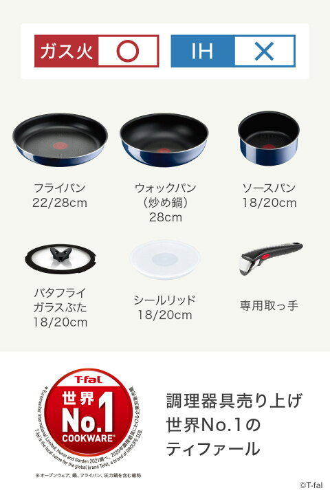 楽天市場】ティファール ガス火専用 T-fal インジニオ・ネオ ロイヤル 