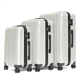 スーパーSALE　スーツケース Sサイズ Mサイズ Lサイズ 機内持ち込み 3点SET・送料無料　TABI LIGHT WEIGHT CONCAVE 3個セット スーツケース 3サイズSET ファスナータイプ　出張 旅行 キャリーバッグ　キャリーケース　軽量 3個
