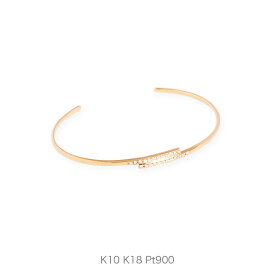 【Stack Line Bangle / Diamond】 K10/K18/Pt900 バングル ゴールド レディース ダイヤモンド ブレスレット k18 18金 18k k10 10金 10k pt900 ホワイトゴールド プラチナ シンプル 細身 プレゼント ギフト