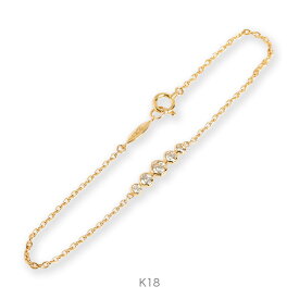 【Verdun Bracelet】 ダイヤモンド ブレスレット 5石 k18 18金 18k ゴールド ホワイトゴールド レディース サイズ cm プレゼント ギフト