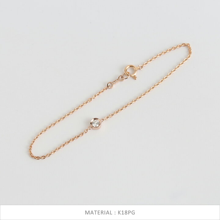 楽天市場】【Bettia Bracelet】 一粒 ダイヤモンド ブレスレット 一粒 