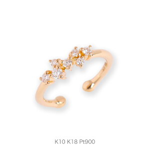 yGrain Diamond Ear Cuffz K10/K18/Pt900 _Ch C[Jt 10 10k k10 18 18k k18 pt900 CG[S[h sNS[h zCgS[h v`i fB[X Ў t[TCY v[g 