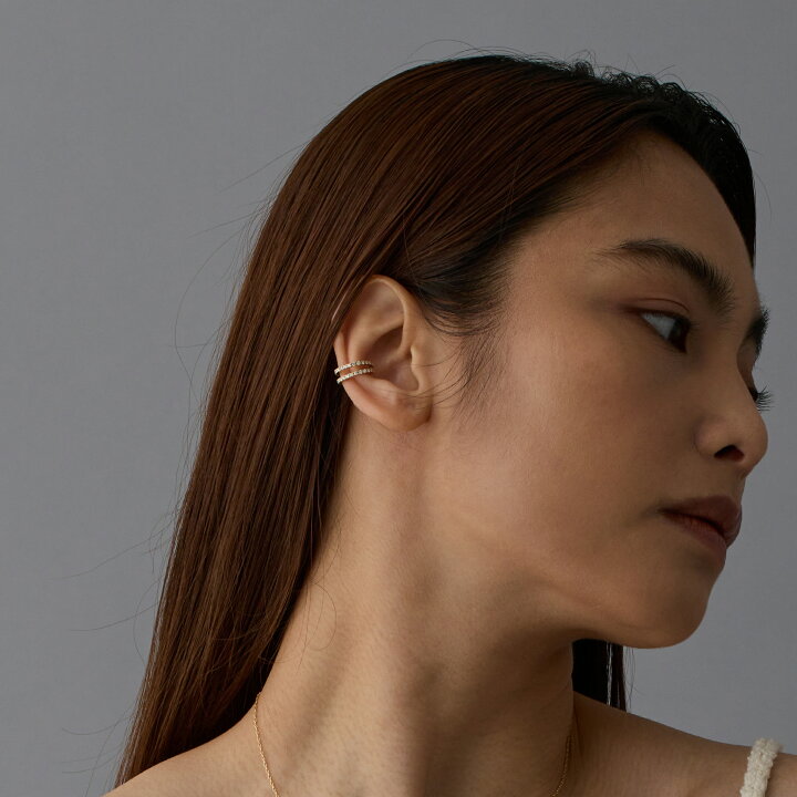 楽天市場】【Diane Ear Cuff / Double】 K10/K18/Pt900 ダブルライン 
