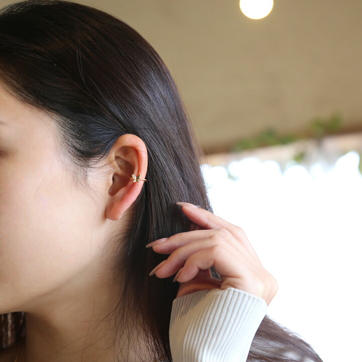 楽天市場】【Butterfly Ear Cuff】 K10/K18/Pt900 バタフライ モチーフ 