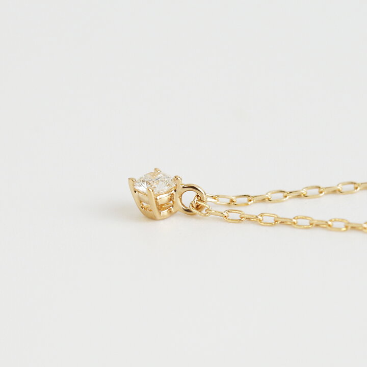 楽天市場】【Pealina Necklace 0.1ct】 K10/K18/Pt900 一粒 