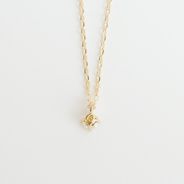 楽天市場】【Pealina Necklace 0.1ct】 K10/K18/Pt900 一粒 