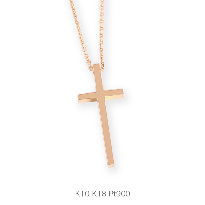 楽天市場】【Bullion Necklace】 K10/K18/Pt900 ネックレス クロス