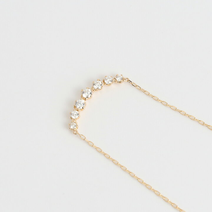 楽天市場】【Bulorea Necklace】 K10/K18/Pt900 Uライン ダイヤモンド 