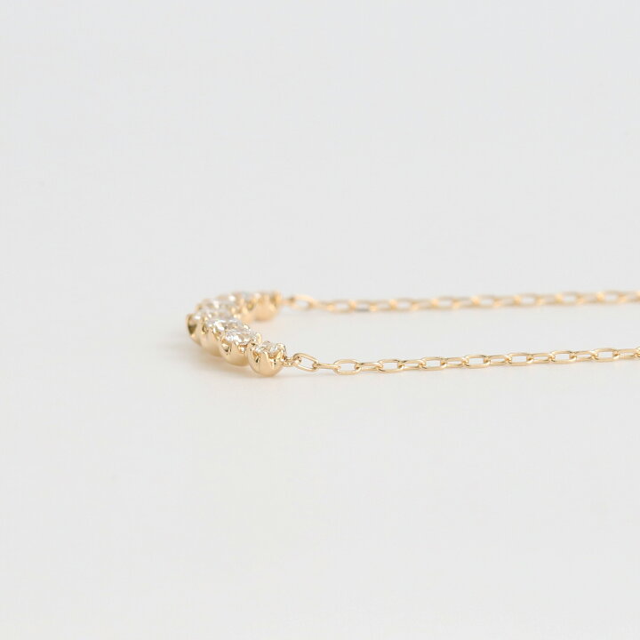 楽天市場】【Bulorea Necklace】 K10/K18/Pt900 Uライン ダイヤモンド 