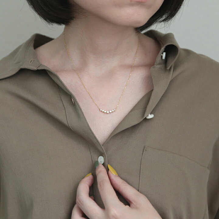 楽天市場】【Bulorea Necklace】 K10/K18/Pt900 Uライン ダイヤモンド 