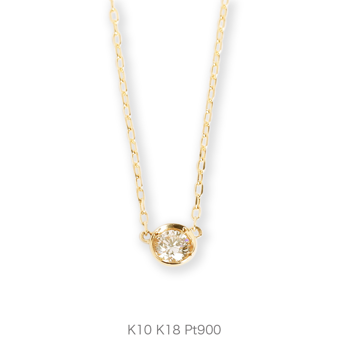楽天市場】【Ortina Necklace 0.15ct】 K10/K18/Pt900 一粒ダイヤ