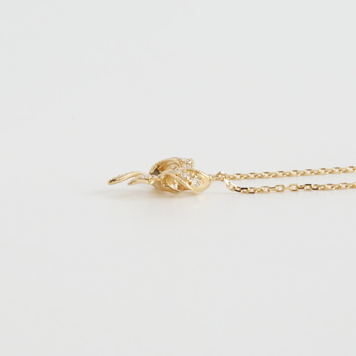 楽天市場】【Ribbon Necklace Diamond】 K10/K18/Pt900 リボン 