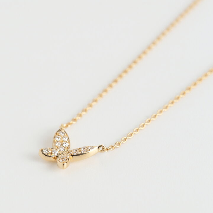 楽天市場】【Butterfly Pave Necklace】 K10/K18/Pt900 バタフライ 