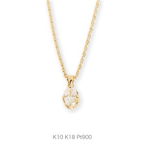 yOne Diamond Necklacez K10/K18/Pt900 ꗱ I[oJbg _Ch lbNX ꗱ_C 10 10k k10 18 18k k18 pt900 CG[S[h sNS[h zCgS[h v`i fB[X 