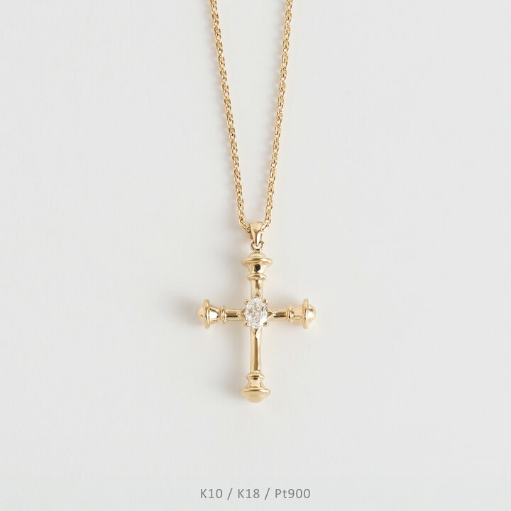 楽天市場】【Parthenon Cross Necklace】 K10/K18/Pt900 クロス  