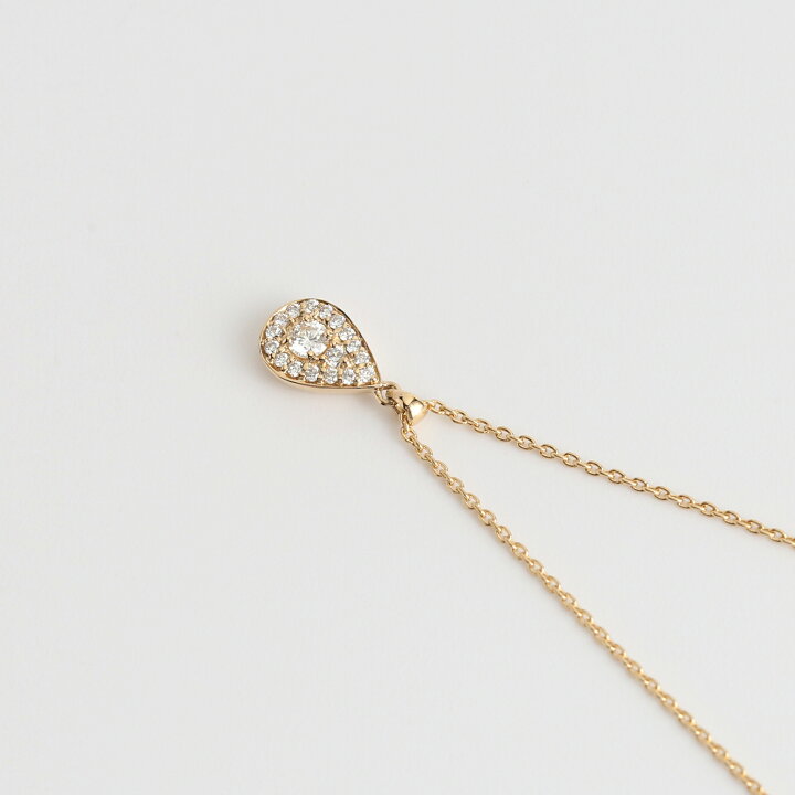 楽天市場】【Diamond Drop Necklace】 K10/K18/Pt900 雫 モチーフ 