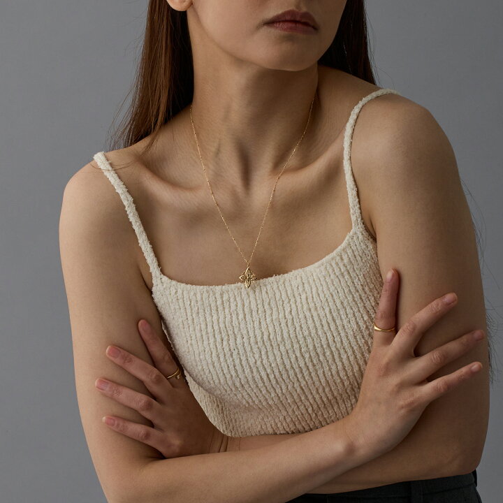 楽天市場】【Ludhiana Long Necklace】 K18/Pt900 透かし柄 モチーフ 