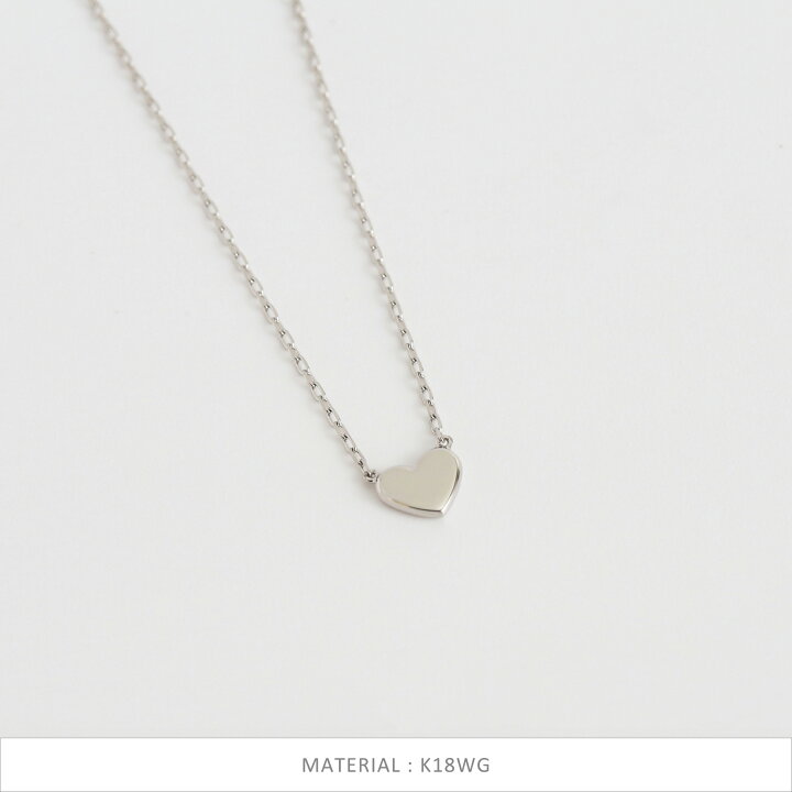 楽天市場】【Tiera Necklace】 K10/K18/Pt900 ハート モチーフ  
