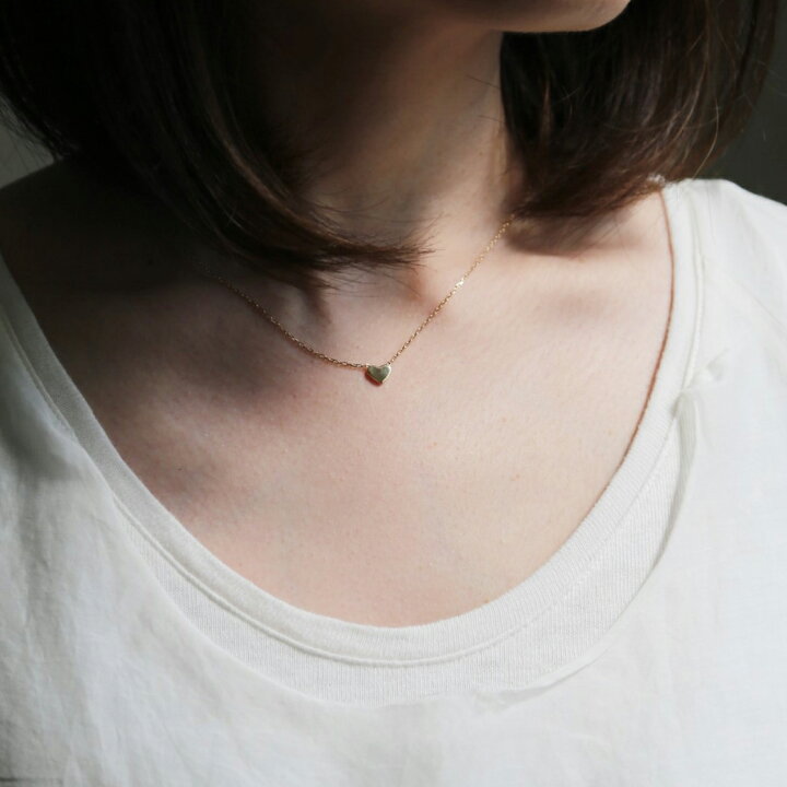 楽天市場】【Tiera Necklace】 K10/K18/Pt900 ハート モチーフ 
