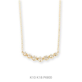 【Bulorea】 K10/K18/Pt900 グラデーション ネックレス レディース ダイヤモンド ペンダント k18 18金 18k k10 10金 10k pt900 ゴールド ピンクゴールド ホワイトゴールド プラチナ 上品 プレゼント ギフト