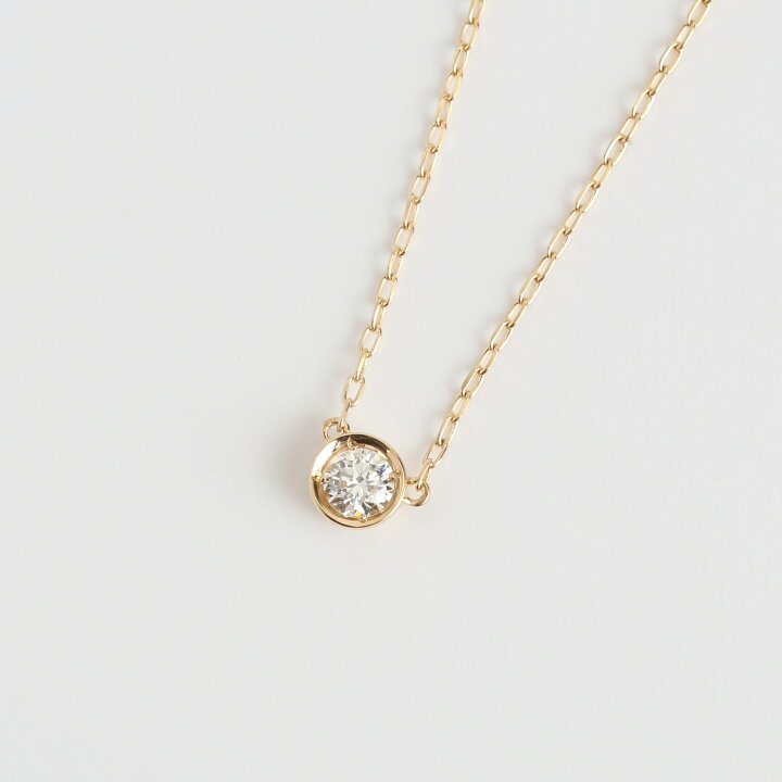 楽天市場】【Ortina Necklace 0.15ct】 K10/K18/Pt900 一粒 